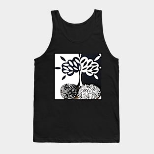 True Nature - Black & White Tank Top